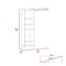 Tuhome Manchester 150 Closet System, Metal Rod, Five Open Shelves, One Drawer, Black CLW6723 - alternate 5